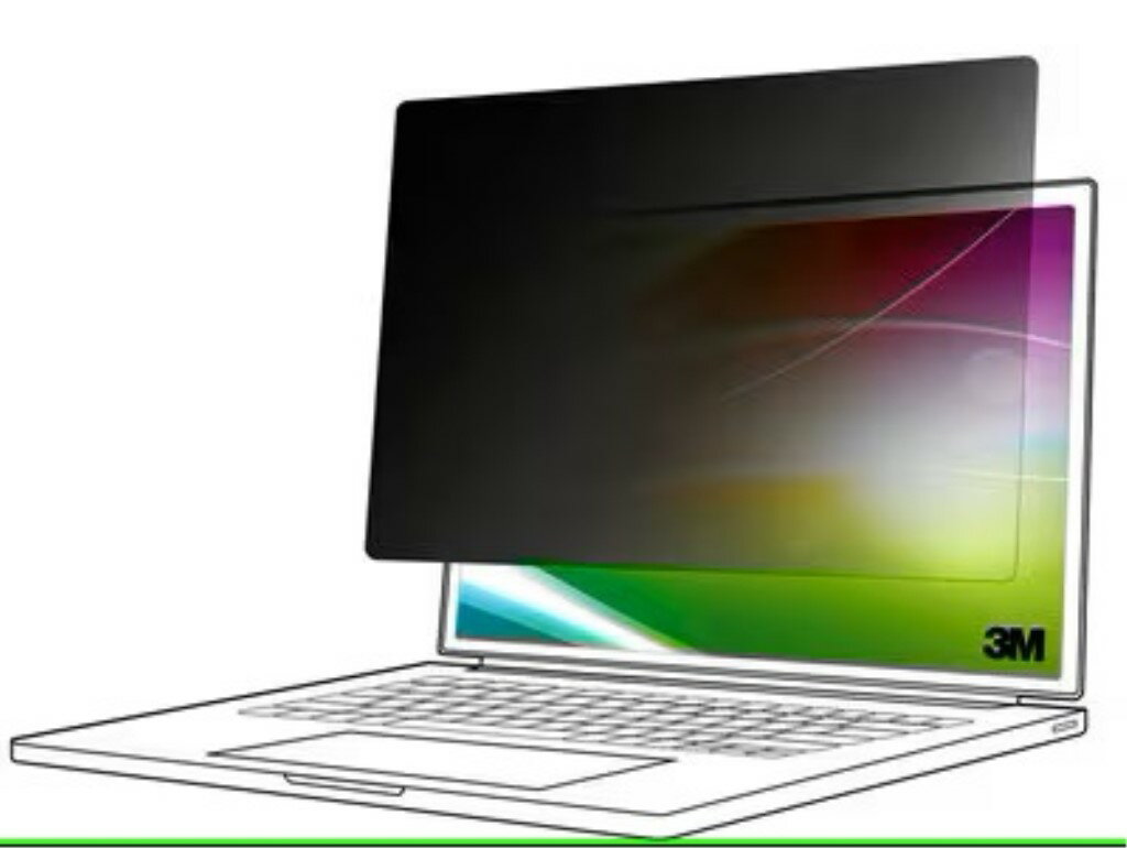 3M BP140W1E 3M Bright Screen Privacy Filter for 14in Full Screen Laptop、16:10、BP140W1E