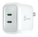 j5 create JUP2540W 40W GaN 2ポート USB PD急速充電器(2)