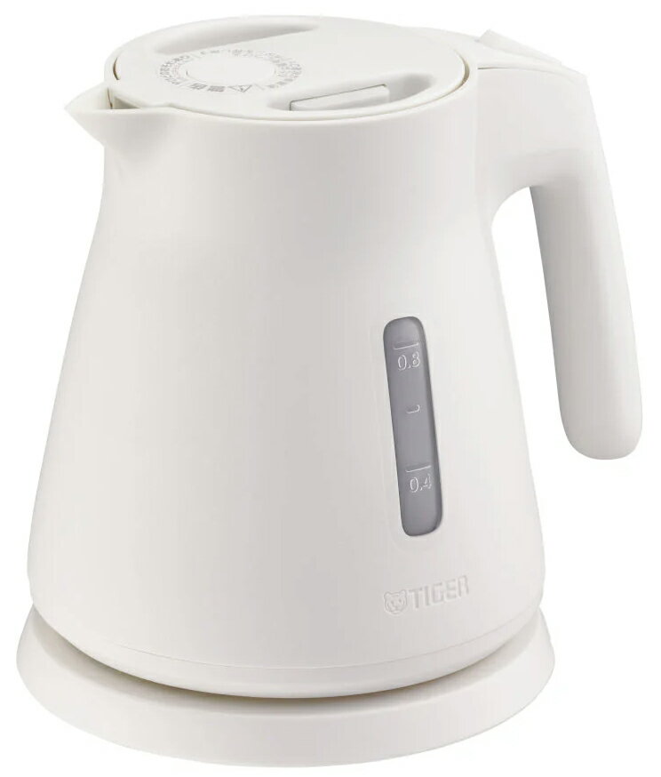 TIGER タイガー魔法瓶 PCS-A080-W(ホワイト)　電気ケトル 0.8L 毎日使いやすい！スピード沸とう！カッ..