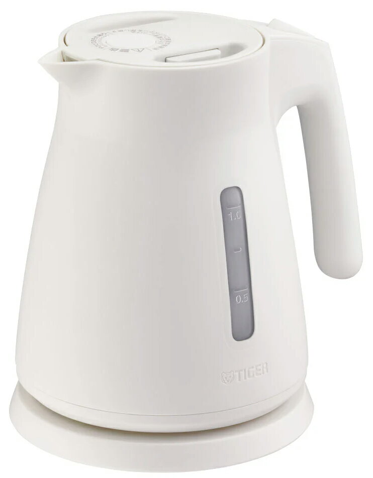 TIGER タイガー魔法瓶 PCS-A100-W(ホワイト)　電気ケトル 1L 毎日使いやすい！スピード沸とう！カップ1..