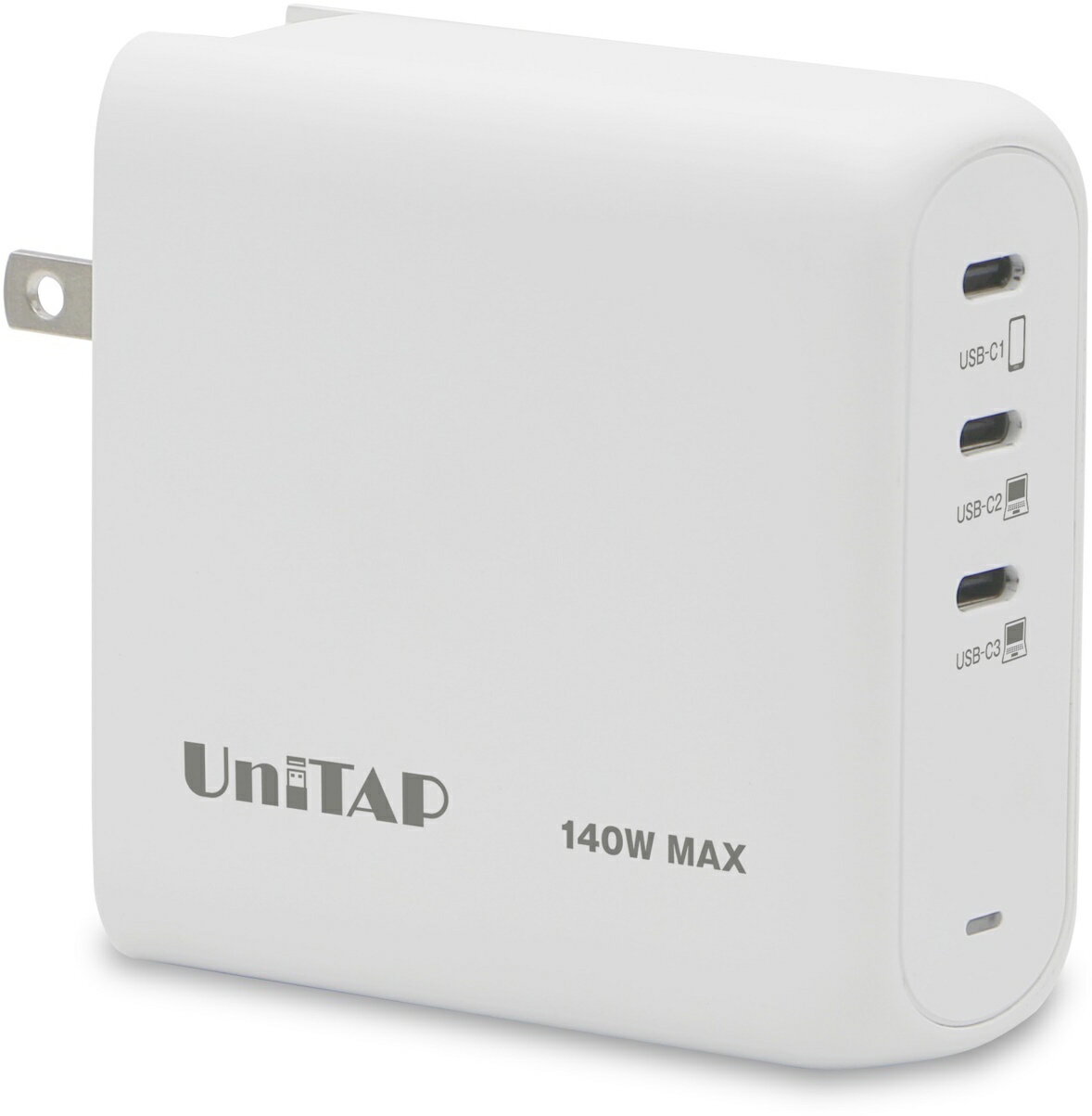 Princeton プリンストン Unitap USB-C×3ポート搭載 PD140W対応充電器 PPS-PD140C3