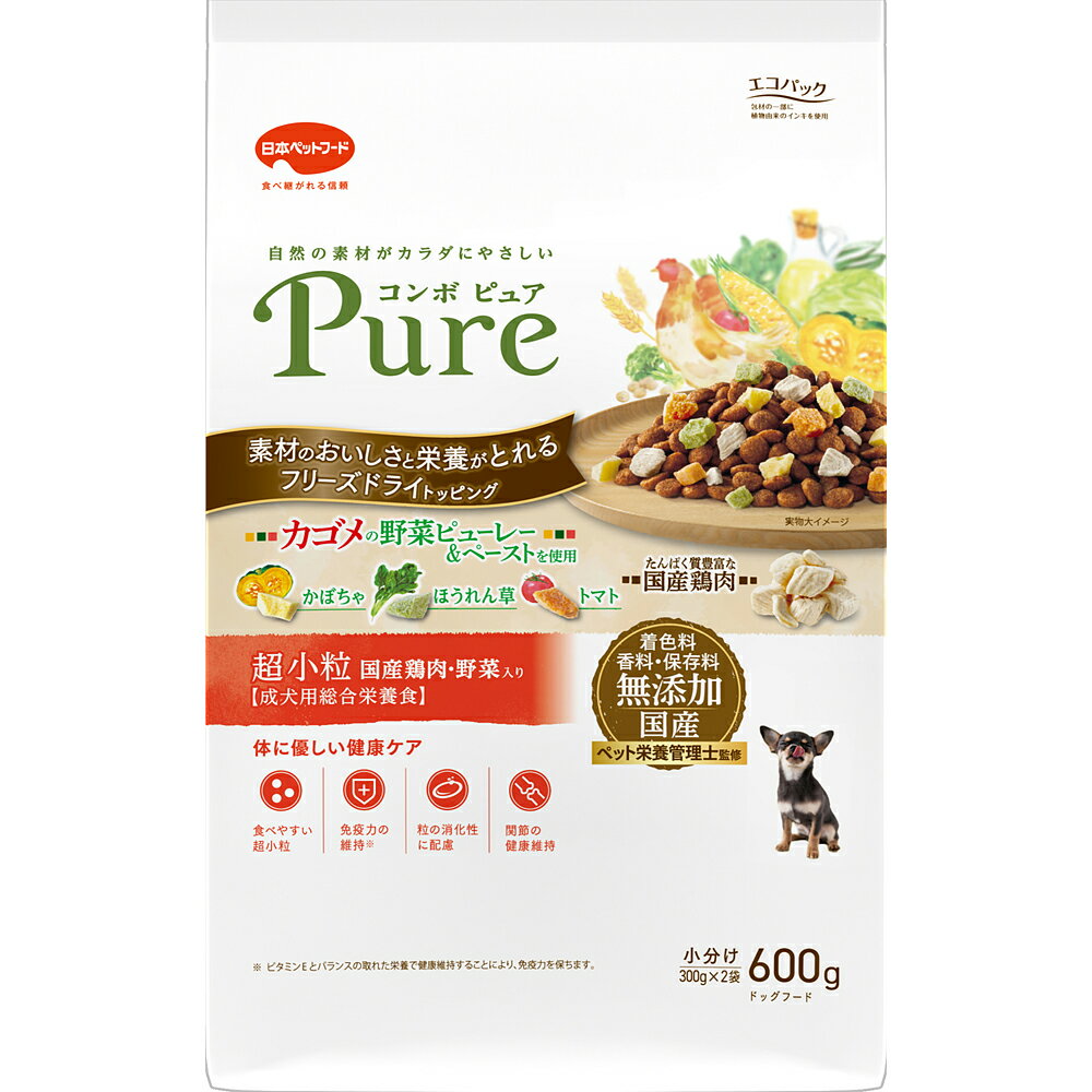 日本ペットフード 株式会社 コンボ ピュア ドッグ 超小粒 600g
