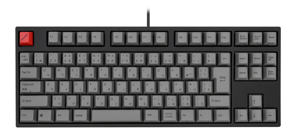 アーキス (ARCHISS)Maestro TKL メカニカル テンキーレスキーボード 日本語JIS配列 黒ボディ・グレー