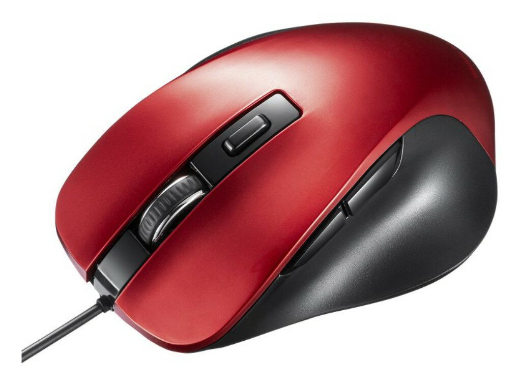 サンワサプライ 有線ブルーLEDマウス(5ボタン) MA-YB518R