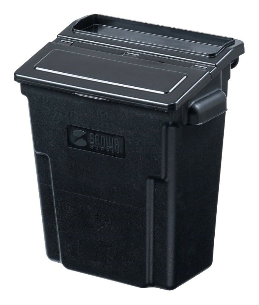 サンワサプライ 3段式ワゴン用蓋付きサイドBOX 大 CART-FA3ST1BK