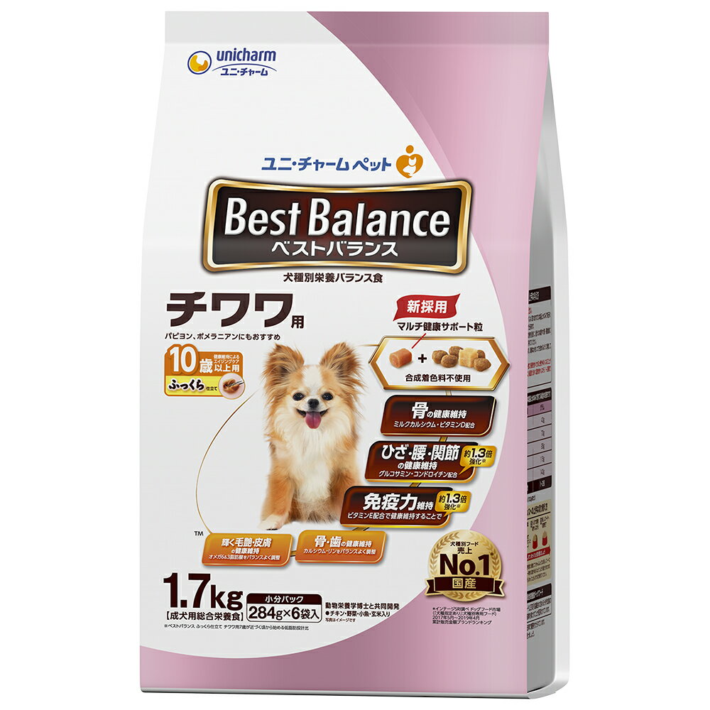 Natural - unicharm ユニ・チャーム ベストバランス ふっくら仕立て チワワ用 10歳以上用 1.7kg