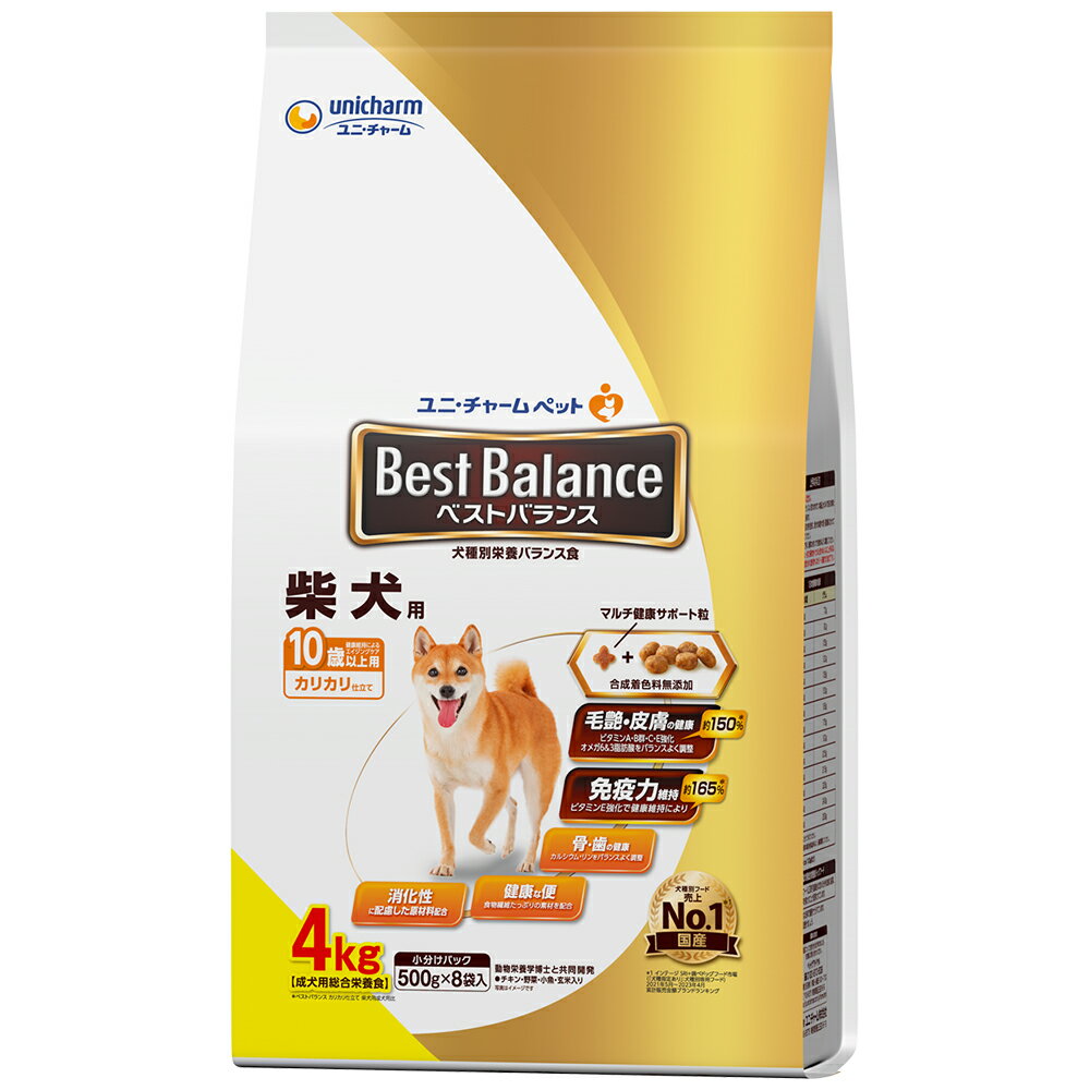 Premium - unicharm ユニ・チャーム ベストバランス カリカリ仕立て 柴犬用 10歳以上用 4kg