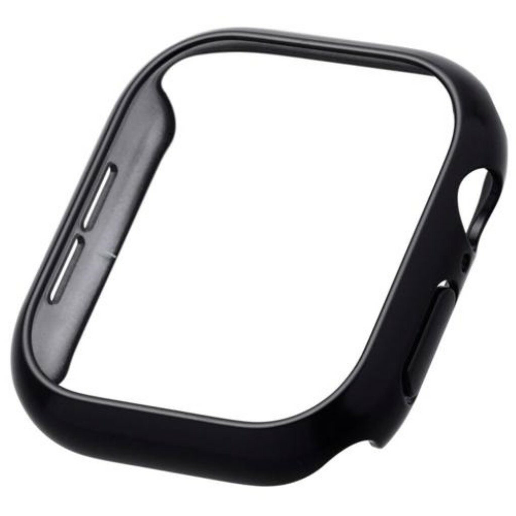 ELECOM エレコム AW-24ABPPMBK Apple Watch 46mm/ハードバンパー/メタリック/ブラック