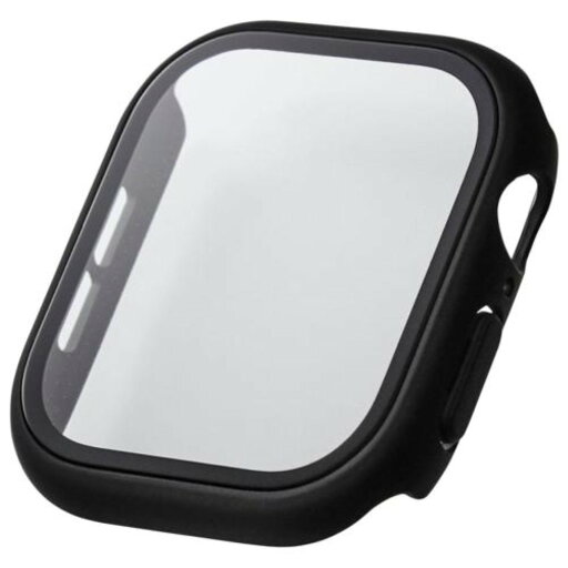 ELECOM エレコム AW-24AFCGBK Apple Watch 46mm/フルカバーケース/プレミアムガラス/高透明/ブラック ELECOM エレコム AW-24AFCGBK Apple Watch 46mm/フルカバーケース/プレミアムガラス/高透明/ブラック