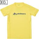 ファイテン Phiten RAKUシャツ 半袖 ロゴ入り 【イエロー/ネイビー】【XOサイズ】JG586007(4)