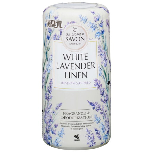 小林製薬株式会社 消臭元 SAVON サボン 本体 ホワイトラベンダーリネン 400mL 小林製薬株式会社 消臭元 SAVON サボン 本体 ホワイトラベンダーリネン 400mL
