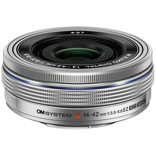 OM SYSTEM オーエムシステム M.ZUIKO DIGITAL ED 14-42mm F3.5-5.6 EZ シルバー 電動式パンケーキズームレンズ 28-84mm相当(35mm判換算) OM SYSTEM オーエムシステム M.ZUIKO DIGITAL ED 14-42mm F3.5-5.6 EZ シルバー 電動式パンケーキズームレンズ 28-84mm相当(35mm判換算)