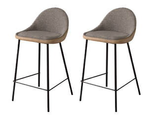 東谷 ROOM ESSENCE カウンターチェア 2脚セット ベージュ TEC-42BE カフェ風 おしゃれ スチール×ソフトレザー メーカー直送 同梱不可 カ...