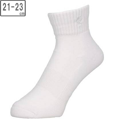 CONVERSE コンバース 【ユニセックス】ニュー アンクルソックス【ホワイト×ホワイト】【21-23cm】CB16006-1111
