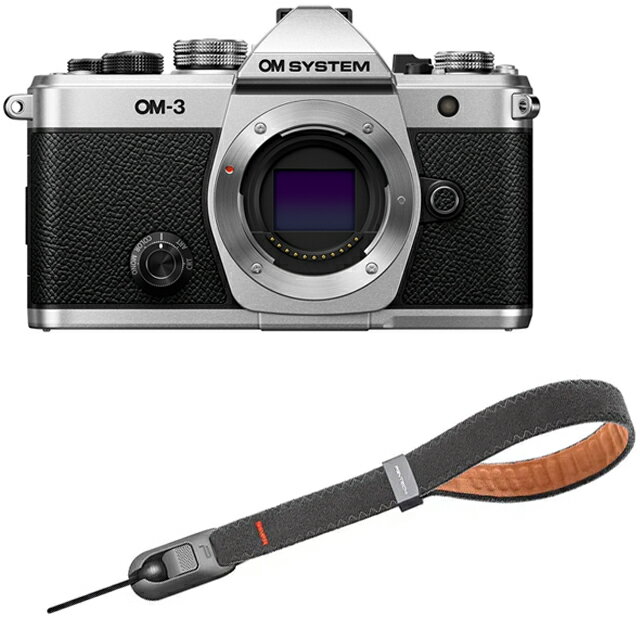 【SBCX-1 充電池充電器セット1個プレゼント中!】 OM SYSTEM オーエムシステム OM-3 ボディ シルバー ミラーレス一眼カメラ+P-CB-296...