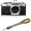 OM SYSTEM オーエムシステム OM-3 ボディ SLV シルバー ミラーレス一眼カメラ+P-CB-294(グラスグリーン) セット