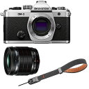 OM SYSTEM オーエムシステム OM-3 ボディ シルバー+ED 20mm F1.4 PRO単焦点レンズ+P-CB-296(ディープグレー)セット