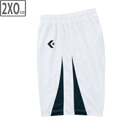 CONVERSE コンバース 【メンズ】ゲームパンツ【ホワイト/ブラック】【2XOサイズ】CB251801-1119 吸汗 速乾 日本製