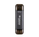 Transecend トランセンド ポータブルSSD ESD310C USB 10Gbps Type C/A Black 128GB TS128GESD310C(2)