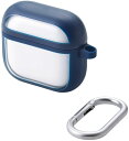 ELECOM エレコム AirPods 第4世代/TOUGH SLIMケース/カラビナ付/ネイビー AVA-AP06TSLFCNV(2)