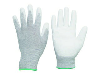 MIDORI ANZEN ミドリ安全 静電気拡散性手袋 (手のひらコート)SPU-130CN Mサイズ 10双入