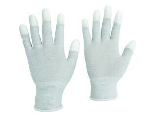 MIDORI ANZEN ミドリ安全 静電気拡散性手袋(指先コート)MCG-801N Sサイズ 10双入