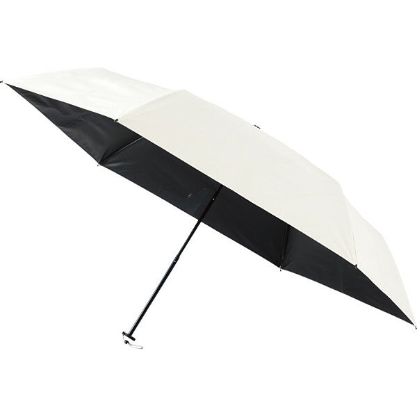 エスタ ウラワザ晴雨兼用折りたたみ日傘 無地オフホワイト 30244-05-20-55