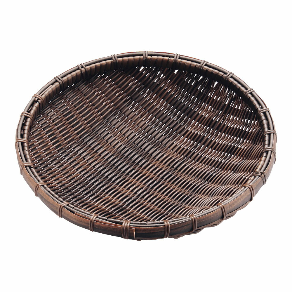 MANYO 萬洋 樹脂 丸ザル 茶 30cm 91-087