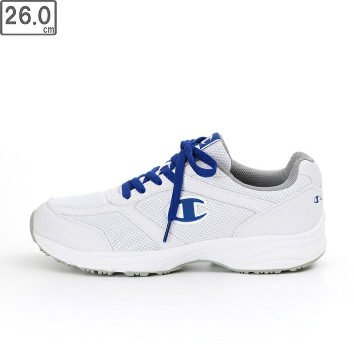 ASAHI/アサヒシューズ 【ユニセックス】チャンピオン SC101【ホワイト/ブルー】【26.0cm・3E】KD78835 スニーカー 反射材 衝撃吸収 反発弾性 オブリークラスト