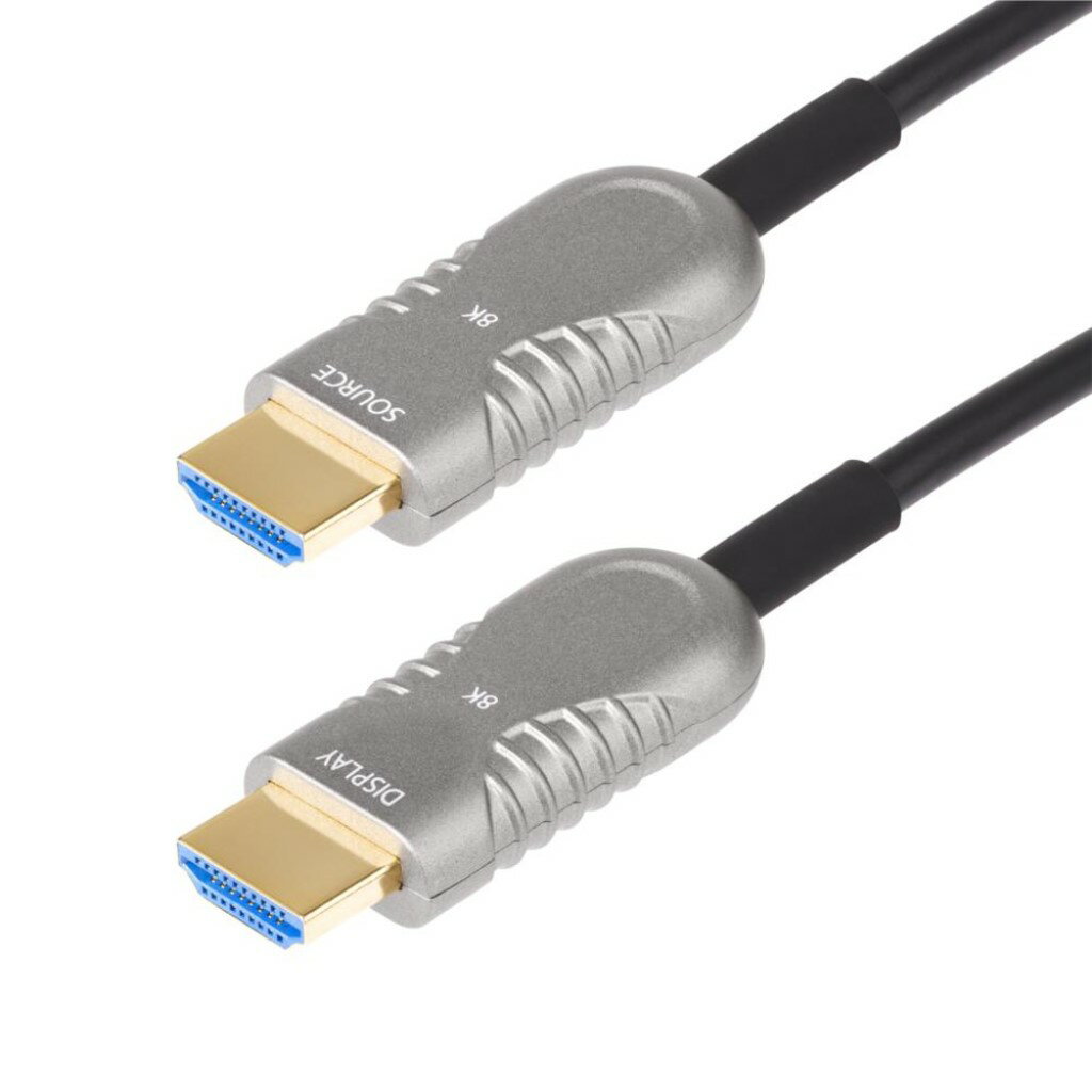 StarTech.com HDMI 2.1ケーブル/光ファイバー/15m/8K60Hz 4K120Hz/プレナム定格/オス-オス/ブラック 8K-A-50F-HDMI-CABLE