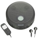 OHM オーム電機 CDP-520N AudioCommスピーカー内蔵ポータブルCDプレーヤー ブラック 03-7270