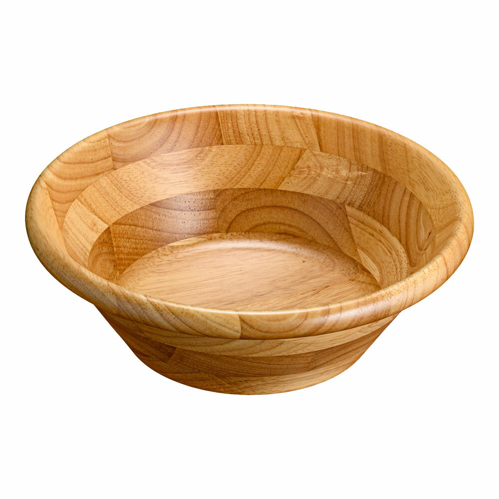 YAMACO ヤマコー 天然木サラダボウル ナチュラル 24cm