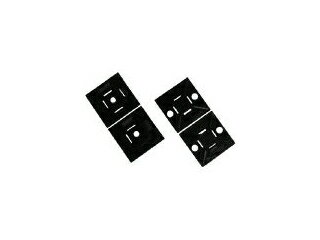 Panduit パンドウイットコーポレーション マウントベース アクリル系粘着テープ付き 耐候性黒(500個入) ABM112-AT-D0