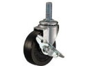 HAMMER ハンマーキャスター E型ねじ式 自在SP付 ゴム車85mm M16XP2.0 415EA-R85-BAR01(4)