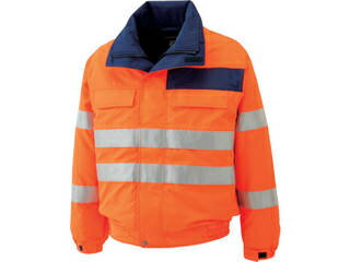 MIDORI ANZEN ミドリ安全 高視認性 防水帯電防止防寒ブルゾン オレンジ Lサイズ SE1135-UE-L