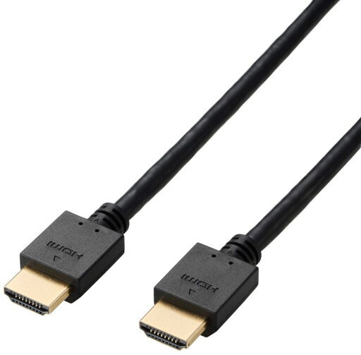 ELECOM エレコム HDMIケーブル/HDMI1.4/イーサネット対応/ハイスピード/1.0m/ブラック DH-HD14E10BK2