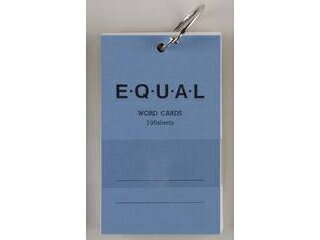 L!FE/ライフ 単語カード 5×3 イコール 白 P319A 青