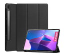 エムディーエス MDS-HCLTP12PFLBK Lenovo Tab P12 Pro対応 フラップケース ブラック