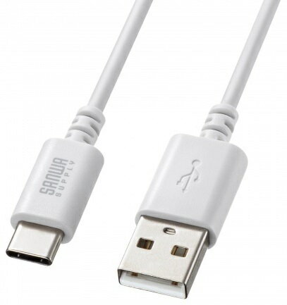 サンワサプライ USB 2.0 Type-Cケーブル(C-A・2m・ホワイト) KU-CA20W サンワサプライ USB 2.0 Type-Cケーブル(C-A・2m・ホワイト) KU-CA20W