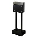 住まいスタイル 【組立品】スタンドポスト Roza(ロザ) ブラック PST-006BLK 同梱注文不可 カード払い限定 沖縄・北海道・離島お届け並びに時間指定...