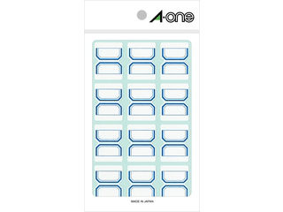 A・one/エーワン 04006 セルフインデックス 中 青 12面 A・one/エーワン 04006 セルフインデックス 中 青 12面