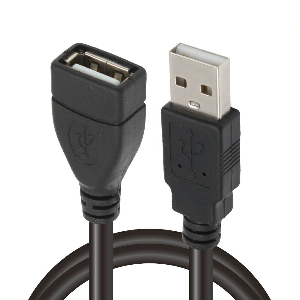USB2.0準拠の延長ケーブル(A-A延長タイプ)。USB(Aタイプ：オス)のコネクターを持つメモリーカードリーダやマウス、キーボードなどの周辺機器を延長して接続できるUSB2.0ケーブルです。USBメモリーやカードリーダーなどを手元で抜き...
