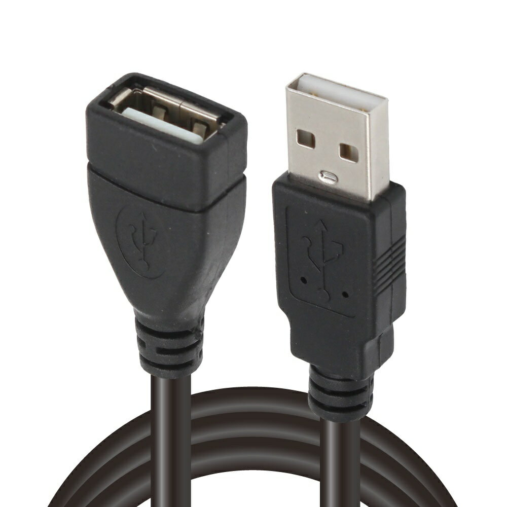 Rakuten - 日本トラストテクノロジー USB2.0延長ケーブル 3m ブラック JTUSB2EX3M-BK