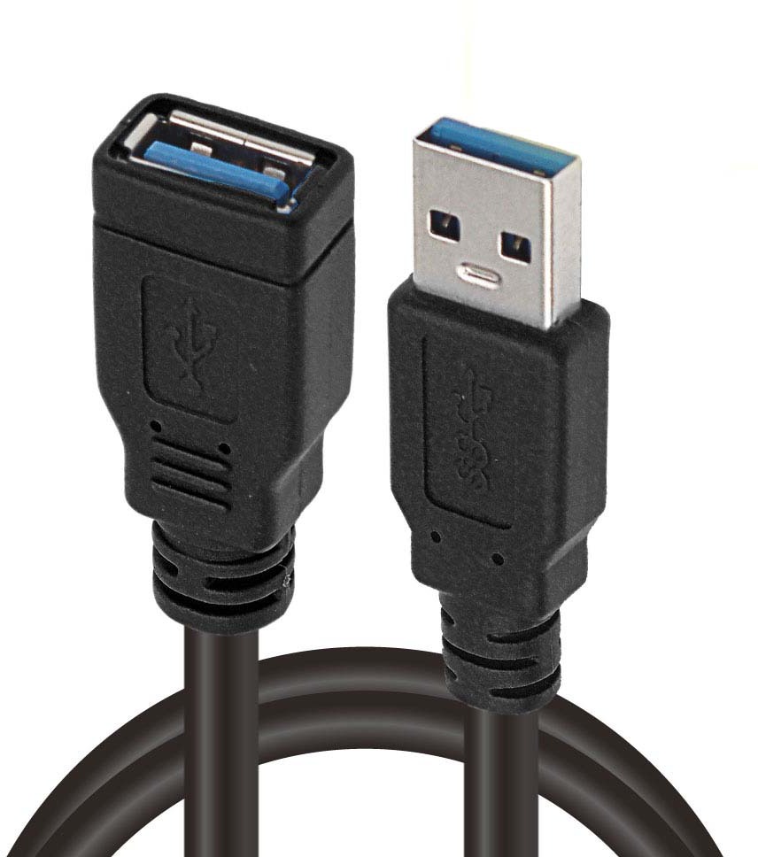 日本トラストテクノロジー USB3.0延長ケーブル 2m ブラック JTUSB3EX2M-BK