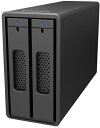 RAIDON TECHNOLOGY 2Bay USB3.2 外付ストレージ with USB C-Cケーブル(ブラック) ST2-B31-B
