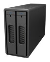RAIDON TECHNOLOGY 2Bay USB3.2 外付ストレージ with USB C-Aケーブル & C-Cケーブル(ブラック) ST2-BA31-B