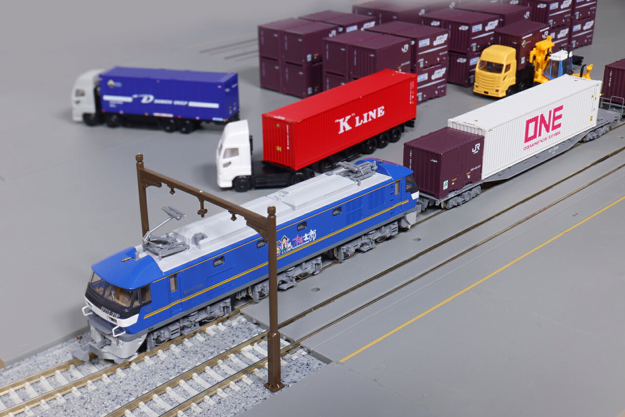 ムラウチのKATO カトー 海上コンテナ積載用トレーラー2台入 23-640｜アングル2