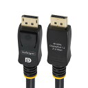 StarTech.com DisplayPort 1.2ケーブル/4.6m/4K60Hz/VESA規格準拠/抜け防止機構付き/ブラック DISPLPORT15L(2)