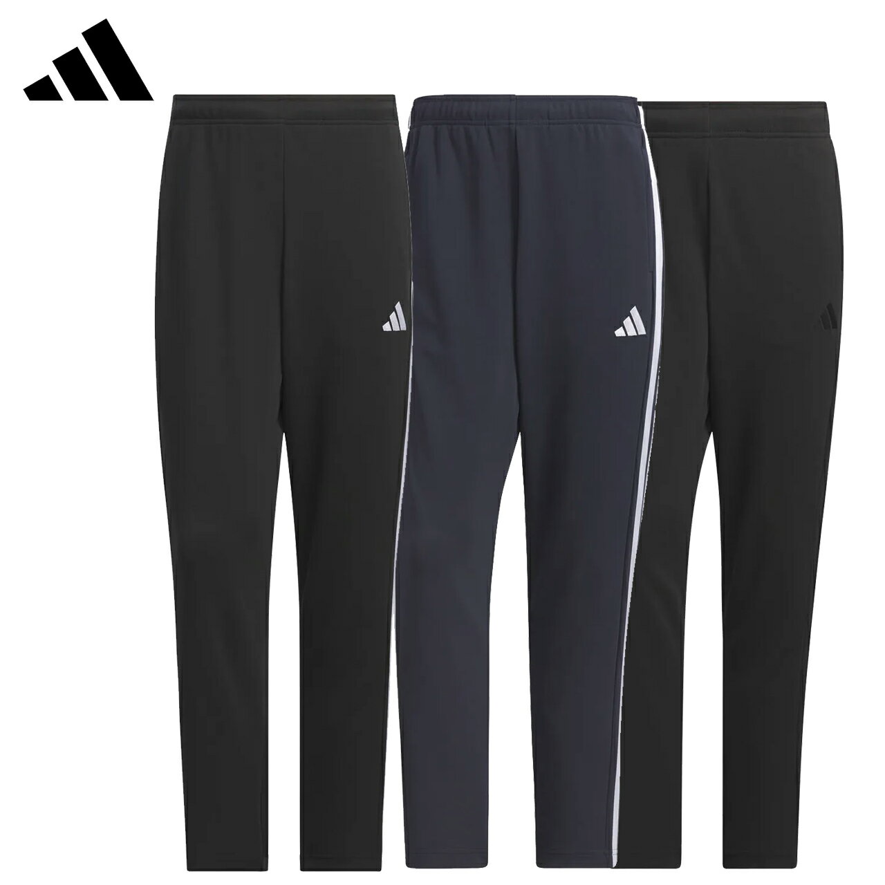 adidas アディダス 【メンズ】スリーストライプス レギュラーフィット ダブルニット オープンヘム トラ..