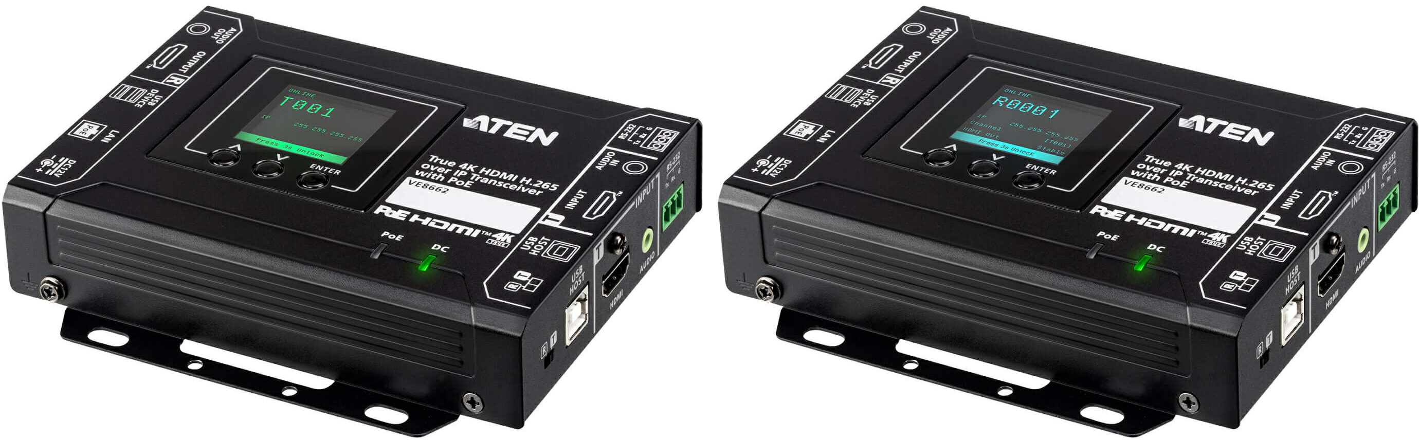 ATEN エーテン True 4K HDMI H.265 over IP トランシーバー VE8662/ATEN